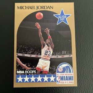 Michael jordan NBA hoops all star weekend 1990 Miami feb 9-11 !!!!!